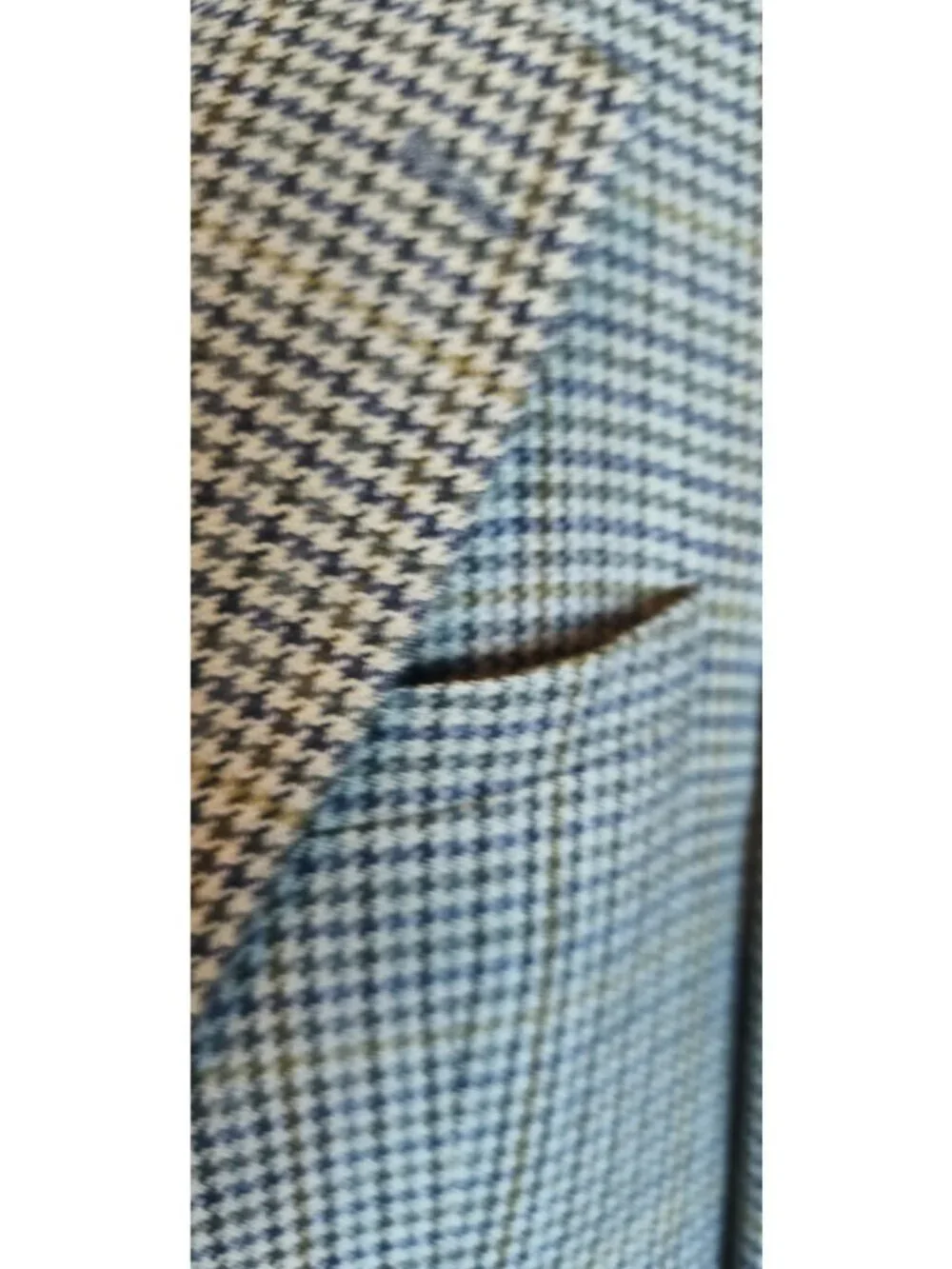 Burberrys Vintage Houndstooth 100% Wool Blazer Sport Coat Made USA No Size